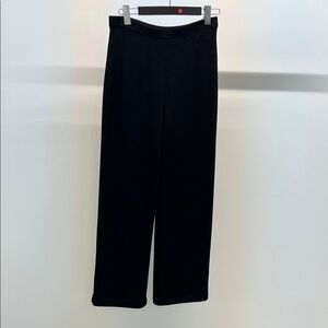 St. John Black Wide Leg Pants